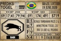 Prediksi Brazil Lottery Hari Ini 19 Juni 2020