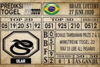 Prediksi Brazil Lottery Hari Ini 27 Juni 2020