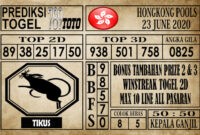 Prediksi Hongkong Pools Hari Ini 23 Juni 2020