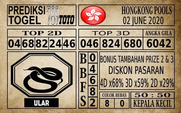 Prediksi Hongkong Pools Hari Ini 02 Juni 2020