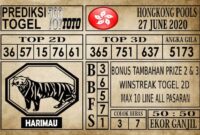 Prediksi Hongkong Pools Hari Ini 27 Juni 2020