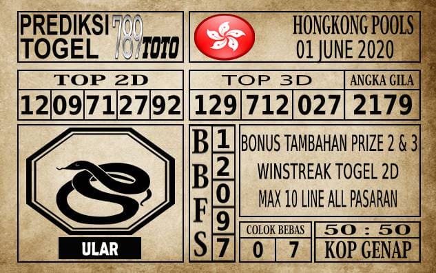 Prediksi Hongkong Pools Hari Ini 01 Juni 2020