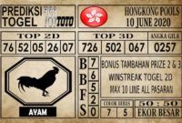 Prediksi Hongkong Pools Hari Ini 10 Juni 2020