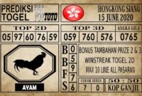Prediksi Hongkong Siang Hari Ini 15 Juni 2020
