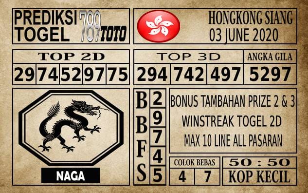 Prediksi Hongkong Siang Hari Ini 03 Juni 2020