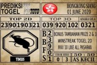 Prediksi Hongkong Siang Hari Ini 01 June 2020