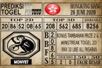 Prediksi Hongkong Siang Hari Ini 26 Juni 2020