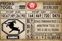 Prediksi Hongkong Siang Hari Ini 30 Juni 2020