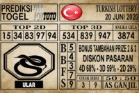 Prediksi Turkish Lottery Hari ini 20 Juni 2020