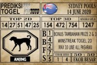 SD 14 Prediksi Sydney Pools Hari Ini 14 Juni 2020
