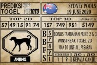 Prediksi Sydney Pools Hari Ini 19 Juni 2020 Prediksi Sydney Pools Hari Ini 19 Juni 2020