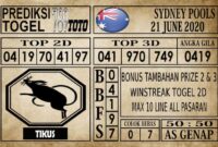 Prediksi Sydney Pools Hari Ini 21 Juni 2020 Prediksi Sydney Pools Hari Ini 21 Juni 2020