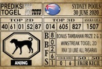 Prediksi Sydney Pools Hari Ini 30 Juni 2020