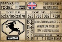 Prediksi Trafford Pools Hari Ini 26 Juni 2020