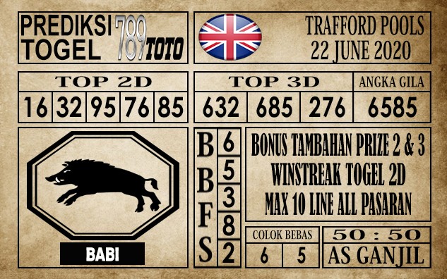 Prediksi Trafford Pools Hari Ini 22 Juni 2020