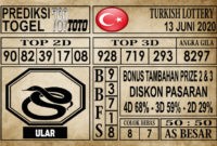 Prediksi Turkish Lottery Hari ini 13 Juni 2020