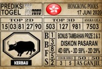 Prediksi Hongkong Pools Hari Ini 17 Juni 2020