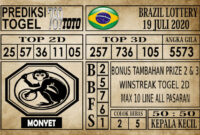 Prediksi Brazil Lottery Hari Ini 19 Juli 2020
