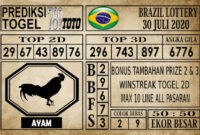 BRZ 20..Prediksi Brazil Lottery Hari Ini 30 Juli 2020 Prediksi Brazil Lottery Hari Ini 30 Juli 2020