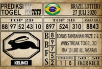 BRZ 27Prediksi Brazil Lottery Hari Ini 27 Juli 2020 Prediksi Brazil Lottery Hari Ini 27 Juli 2020