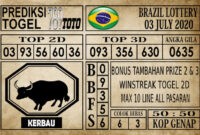 Prediksi Brazil Lottery Hari Ini 03 Juli 2020