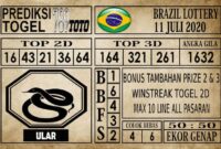Prediksi Brazil Lottery Hari Ini 11 Juli 2020