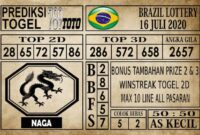 Prediksi Brazil Lottery Hari Ini 16 Juli 2020