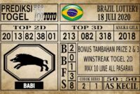 Prediksi Brazil Lottery Hari Ini 18 Juli 2020