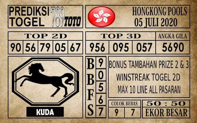 Prediksi Hongkong Pools Hari Ini 05 Juli 2020