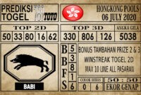 Prediksi Hongkong Pools Hari Ini 06 Juli 2020