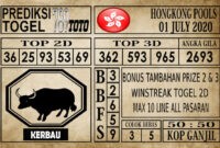 Prediksi Hongkong Pools Hari Ini 01 Juli 2020