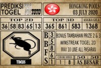 Prediksi Hongkong Pools Hari Ini 03 Juli 2020