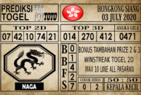 Prediksi Hongkong Siang Hari Ini 03 Juli 2020