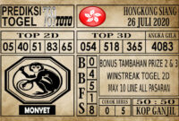 Prediksi Hongkong Siang Hari Ini 26 Juli 2020