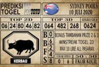Prediksi Sydney Pools Hari Ini 10 Juli 2020 t