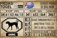 SD 22 Prediksi Sydney Pools Hari Ini 22 Juli 2020