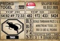 Prediksi Singapore Pools Hari ini 05 Juli 2020