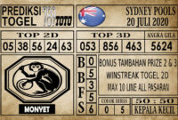 SYD 2Prediksi Sydney Pools Hari Ini 20 Juli 20200 Prediksi Sydney Pools Hari Ini 20 Juli 2020