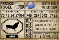 Prediksi Sydney Pools Hari Ini 02 Juli 2020