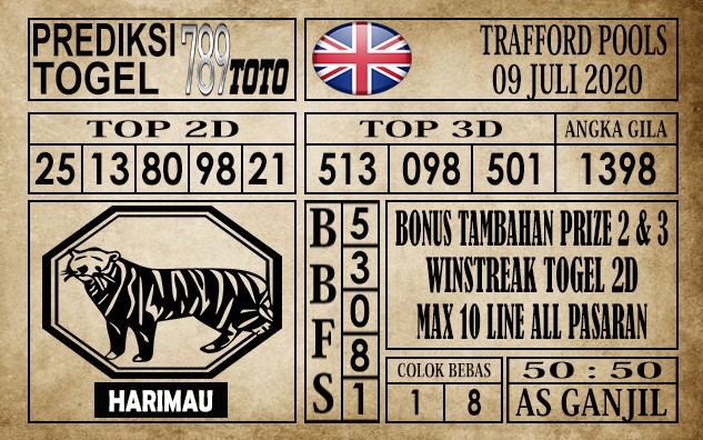 Prediksi Trafford Pools Hari Ini 09 Juli 2020