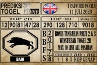 Prediksi Trafford Pools Hari Ini 11 Juli 2020