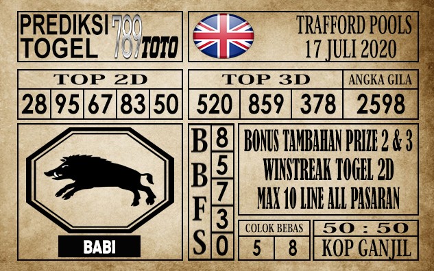 Prediksi Trafford Pools Hari Ini 17 Juli 2020
