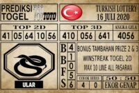 Prediksi Turkish Lottery Hari Ini 16 Juli 2020