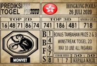 Prediksi Hongkong Pools Hari Ini 26 Juli 2020 Prediksi Hongkong Pools Hari Ini 26 Juli 2020
