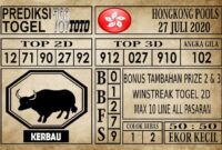 Prediksi Hongkong Pools Hari Ini 27 Juli 2020 Prediksi Hongkong Pools Hari Ini 27 Juli 2020