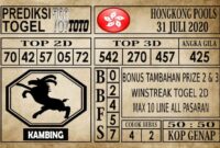Prediksi Hongkong Pools Hari Ini 31 Juli 2020