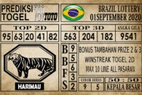 Prediksi Brazil Lottery Hari Ini 01 September 2020