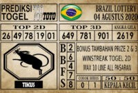 BRZ 04Prediksi Brazil Lottery Hari Ini 04 Agustus 2020 Prediksi Brazil Lottery Hari Ini 04 Agustus 2020