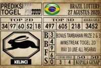 BRZ 27Prediksi Brazil Lottery Hari Ini 27 Agustus 2020 Prediksi Brazil Lottery Hari Ini 27 Agustus 2020