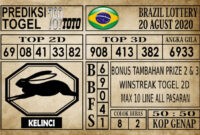 Prediksi Brazil Lottery Hari Ini 20 Agustus 2020